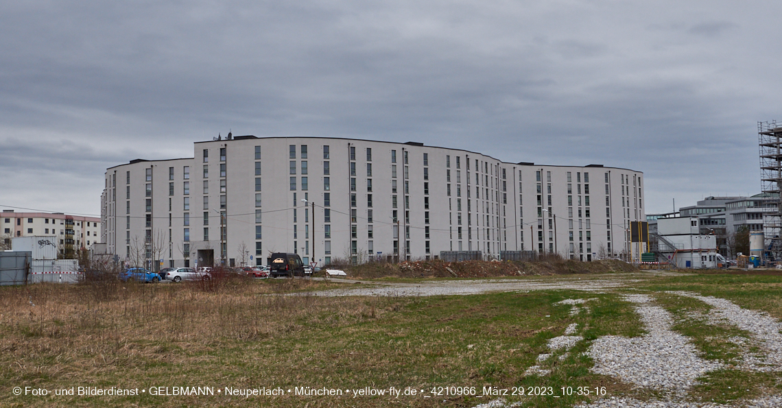 29.03.2023 - Baustelle REVO und Umgebung in Neuperlach